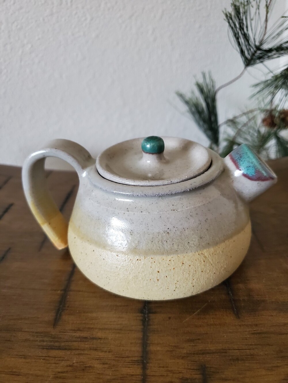 Artisanal Hand Thrown Stoneware Teapot Gongfu-style Ceramic Personal Tea Maker